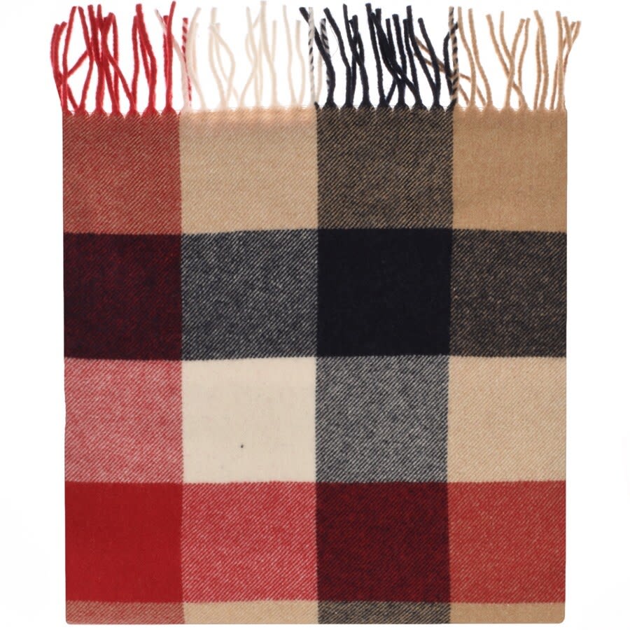 Alternative Image for ProductGant Multi Check Wool Scarf Red2