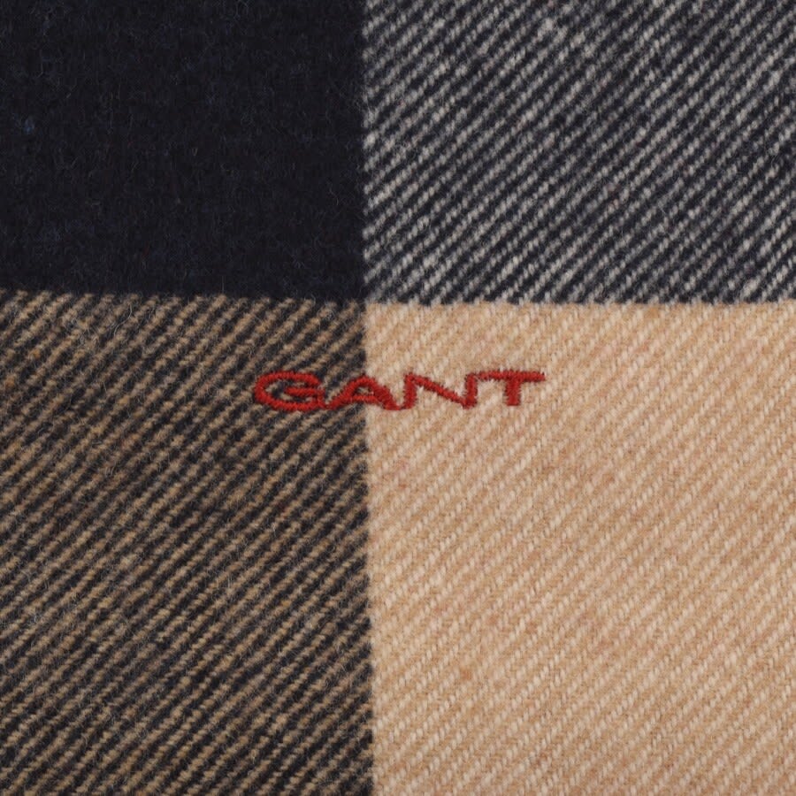 Alternative Image for ProductGant Multi Check Wool Scarf Red3