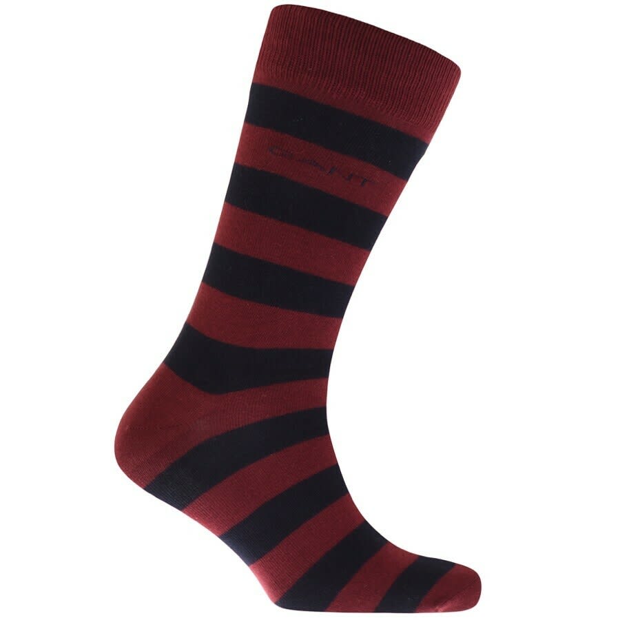 Alternative Image for ProductGant Two Pack Socks Burgundy2