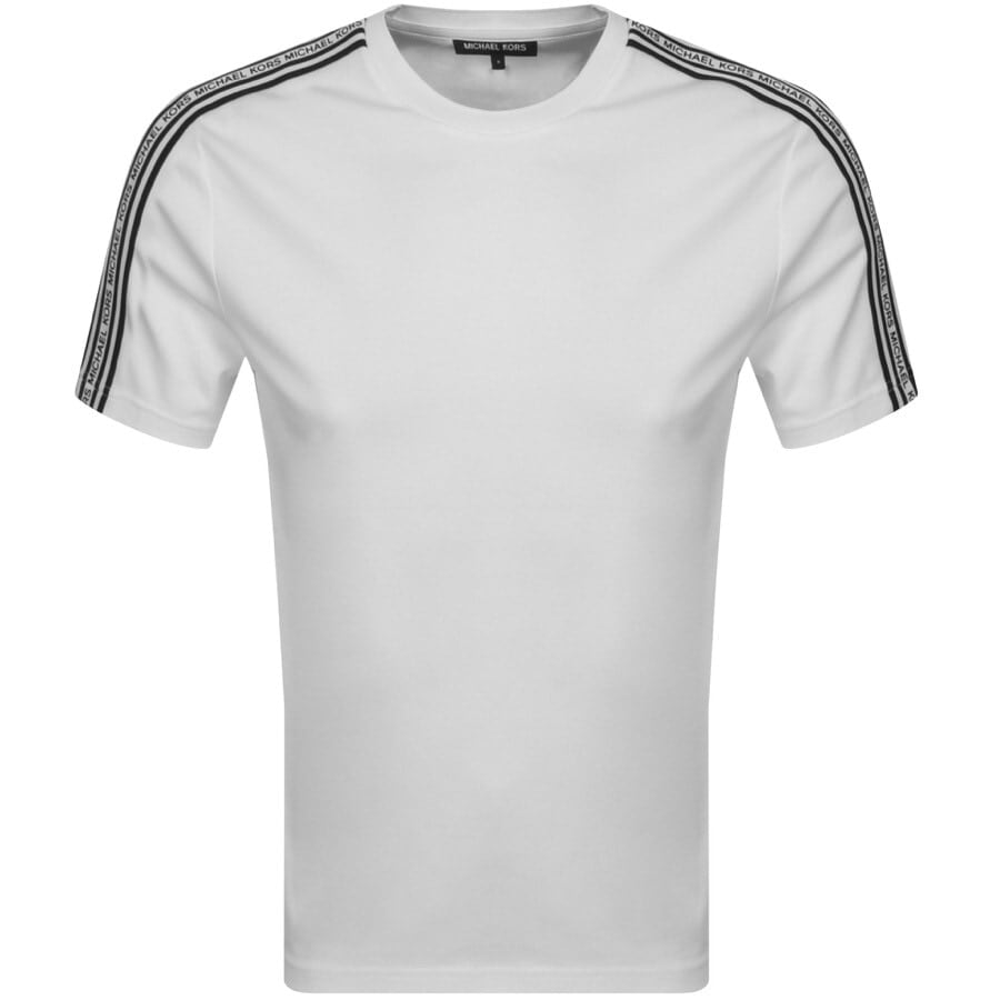 Alternative Image for ProductMichael Kors Logo Tape T Shirt White1