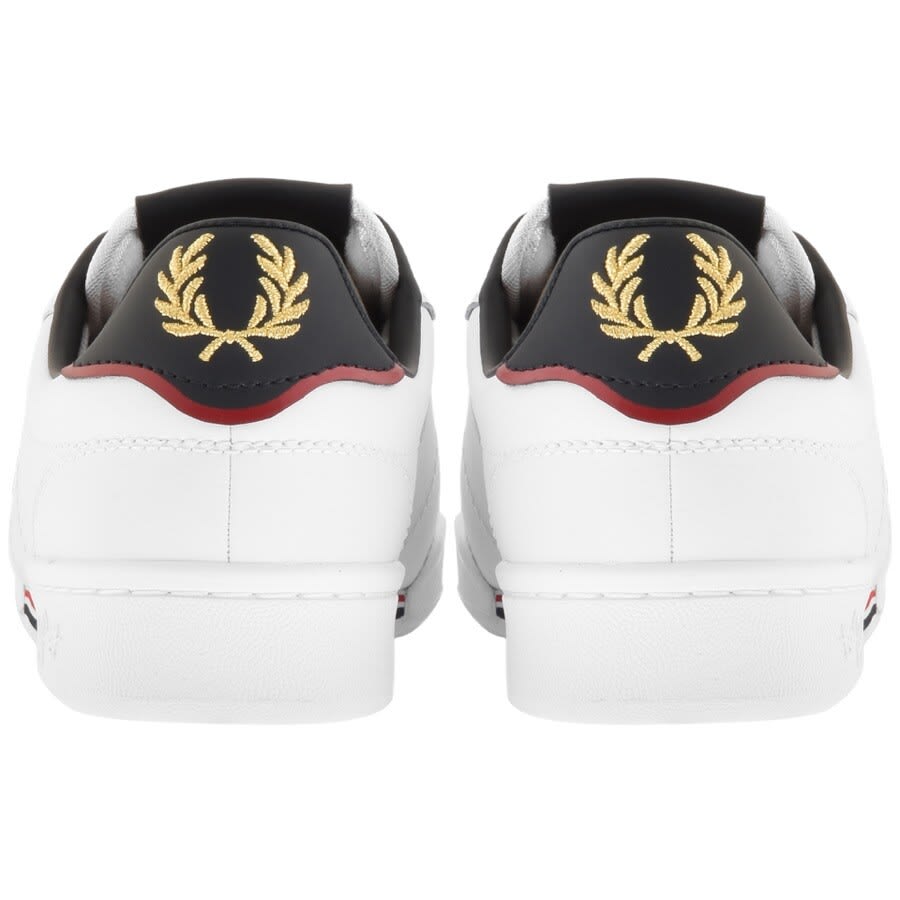 Alternative Image for ProductFred Perry Leather Trainers White2