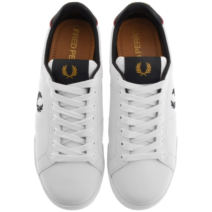 Alternative Image for ProductFred Perry Leather Trainers White3