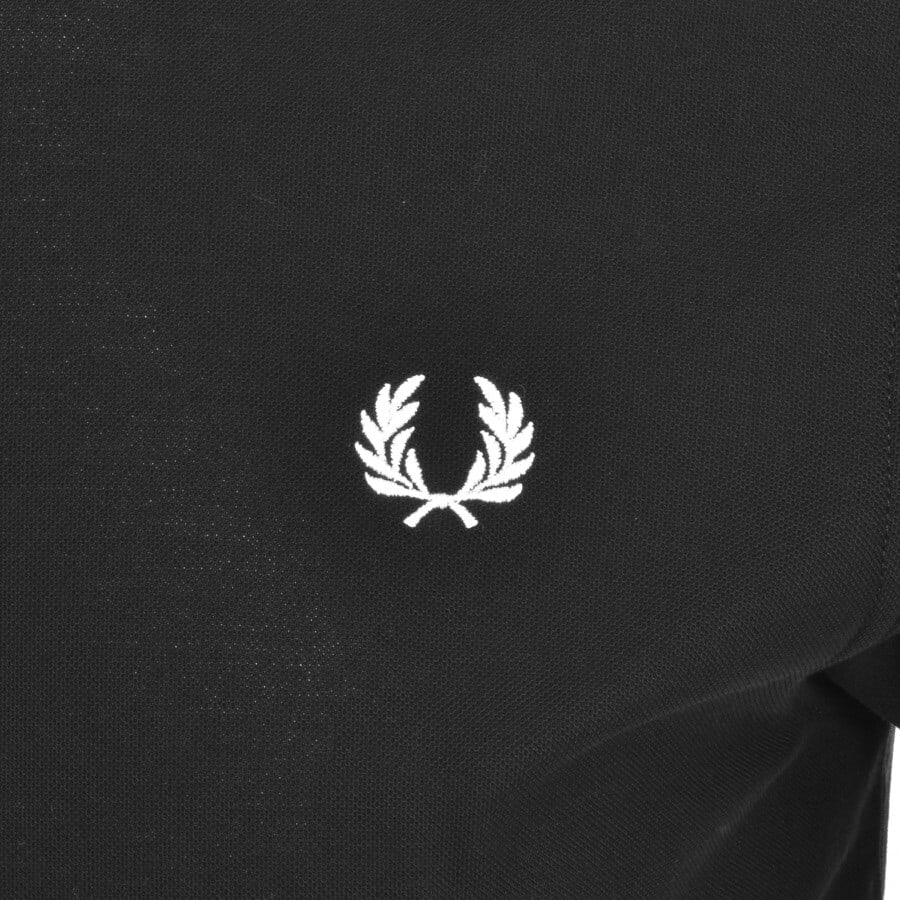 Alternative Image for ProductFred Perry Half Zip Polo T Shirt Black3