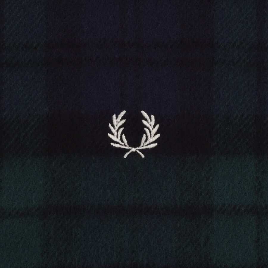 Alternative Image for ProductFred Perry Tartan Scarf Green3