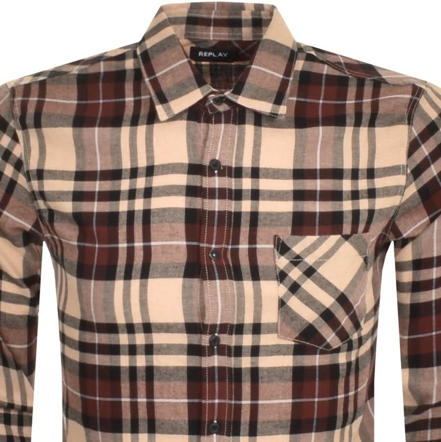 Alternative Image for ProductReplay Long Sleeved Shirt Beige2