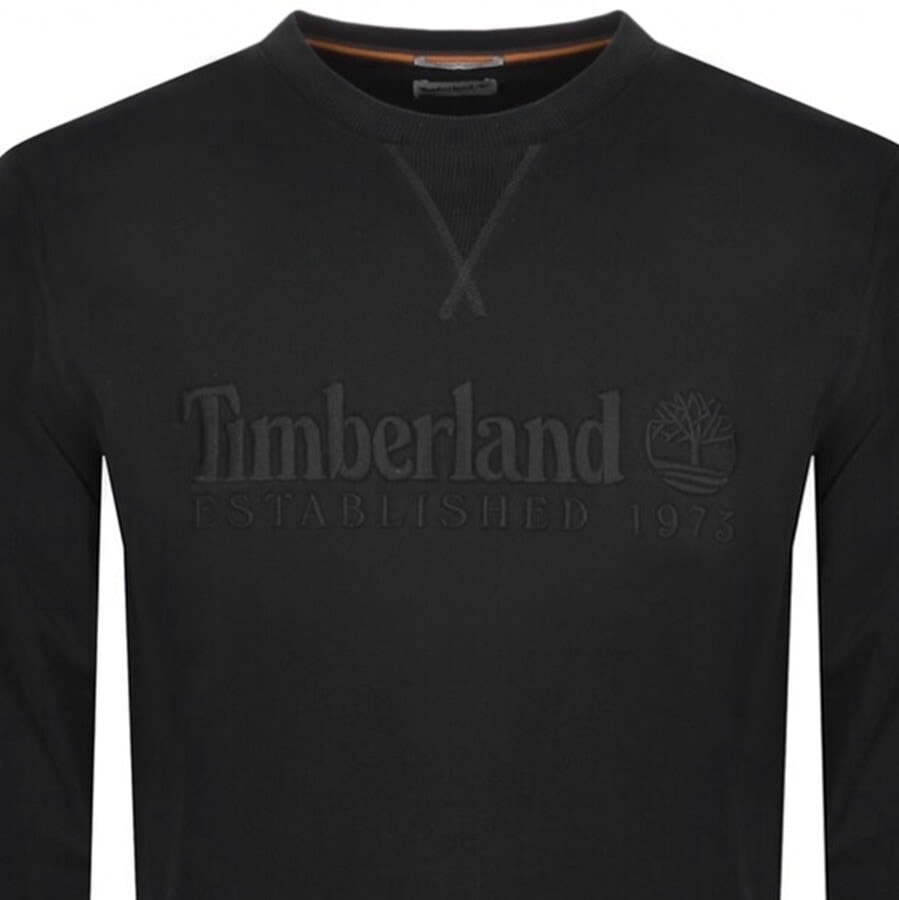 Alternative Image for ProductTimberland Crew Neck Logo Sweatshirt Black2