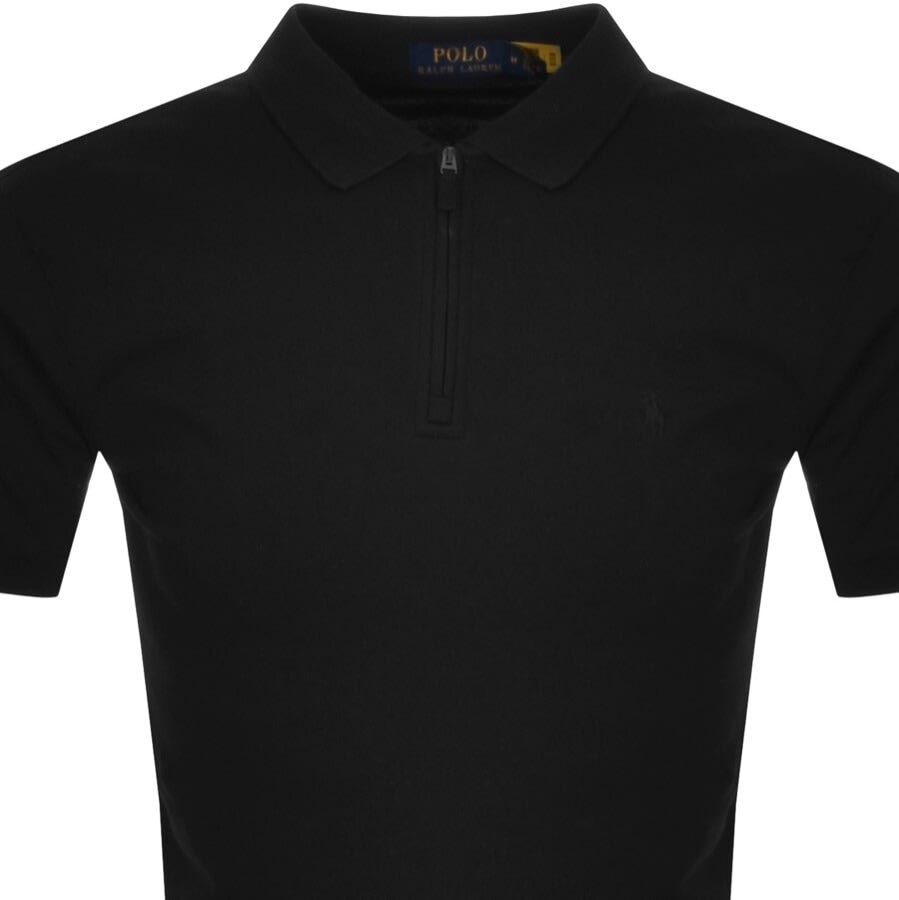 Alternative Image for ProductRalph Lauren Zip Polo T Shirt Black2