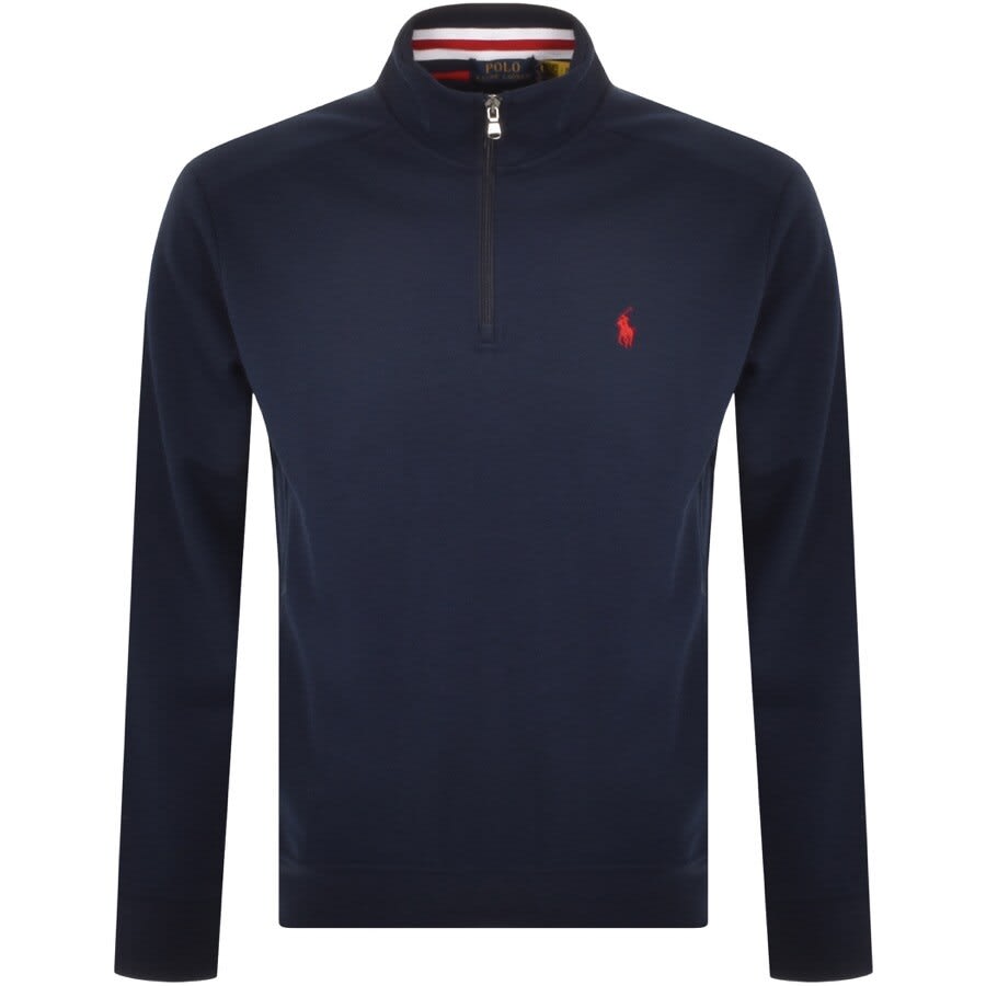 Ralph Lauren Half Zip Sweatshirt Navy | Mainline Menswear