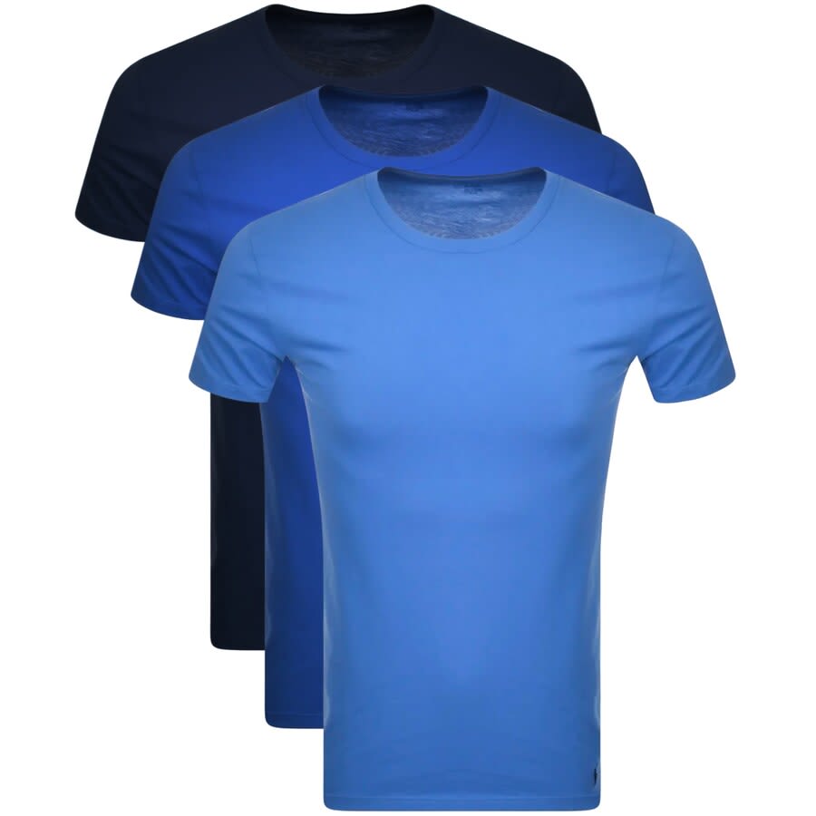 Alternative Image for ProductRalph Lauren 3 Pack Short Sleeve T Shirts Blue1