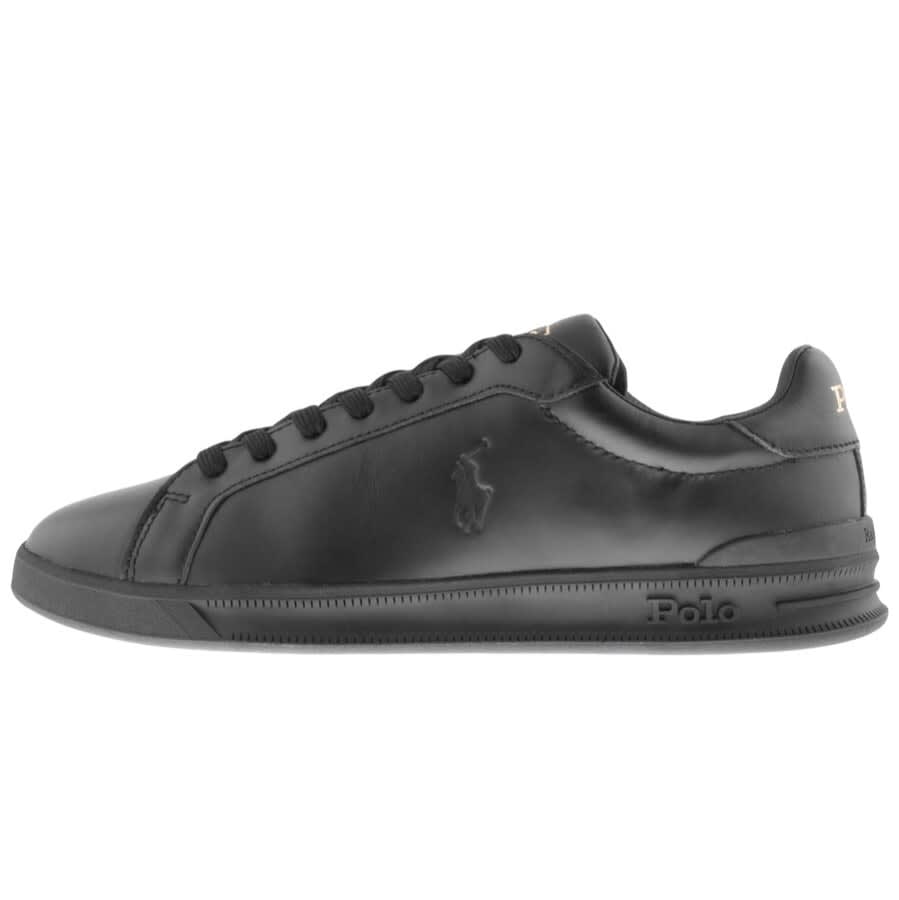 Alternative Image for ProductRalph Lauren Heritage Court Trainers Black1