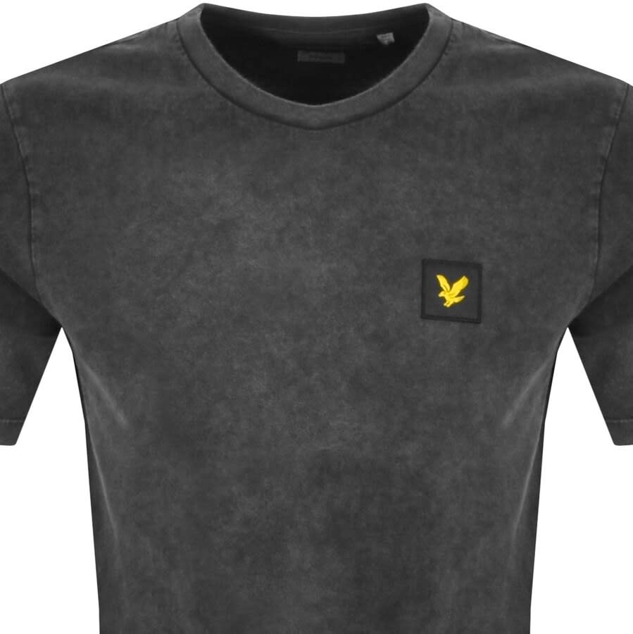 Alternative Image for ProductLyle And Scott Acid Wash Crew Neck T Shirt Grey2