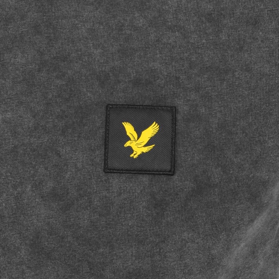 Alternative Image for ProductLyle And Scott Acid Wash Crew Neck T Shirt Grey3