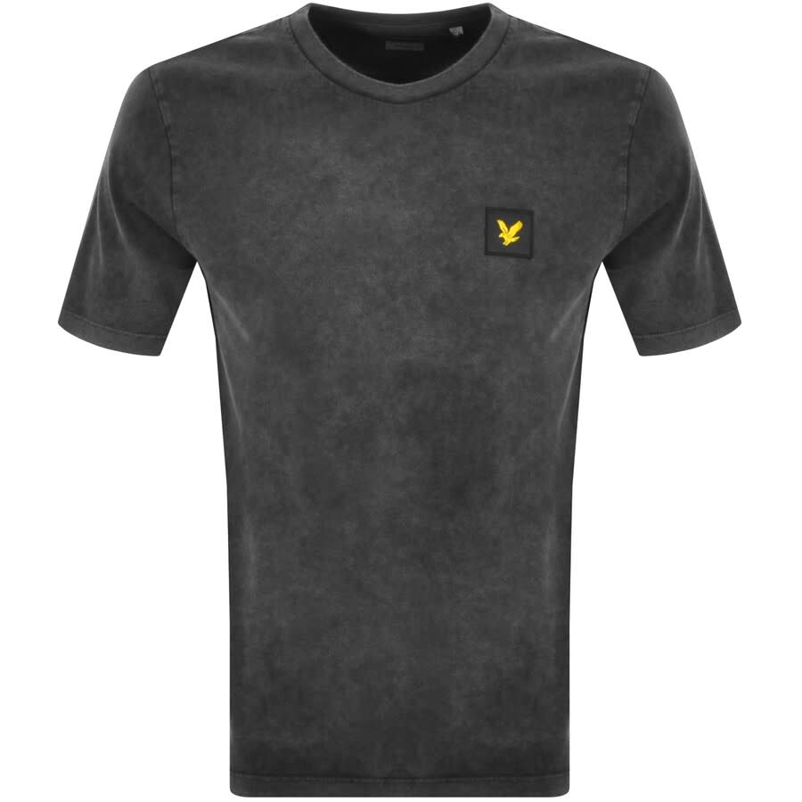 Alternative Image for ProductLyle And Scott Acid Wash Crew Neck T Shirt Grey1