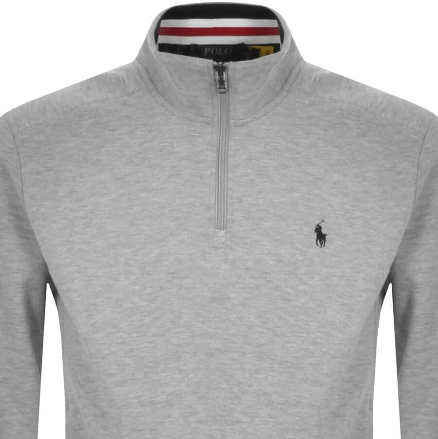 Alternative Image for ProductRalph Lauren Half Zip Sweatshirt Grey2