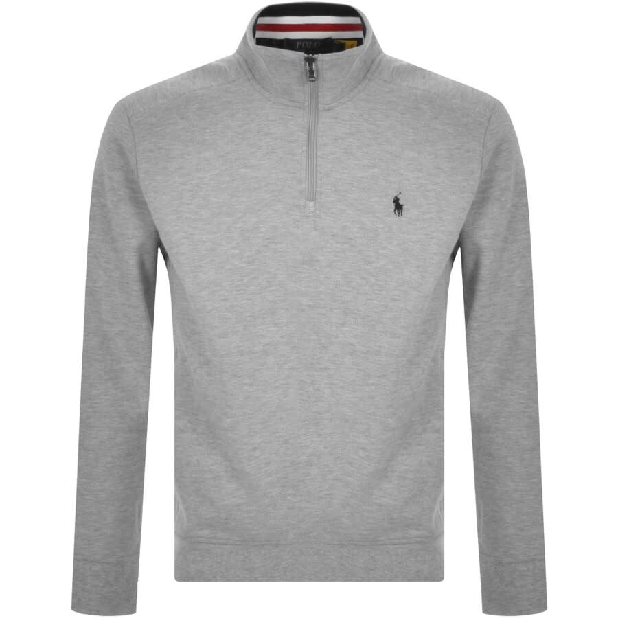 Alternative Image for ProductRalph Lauren Half Zip Sweatshirt Grey1