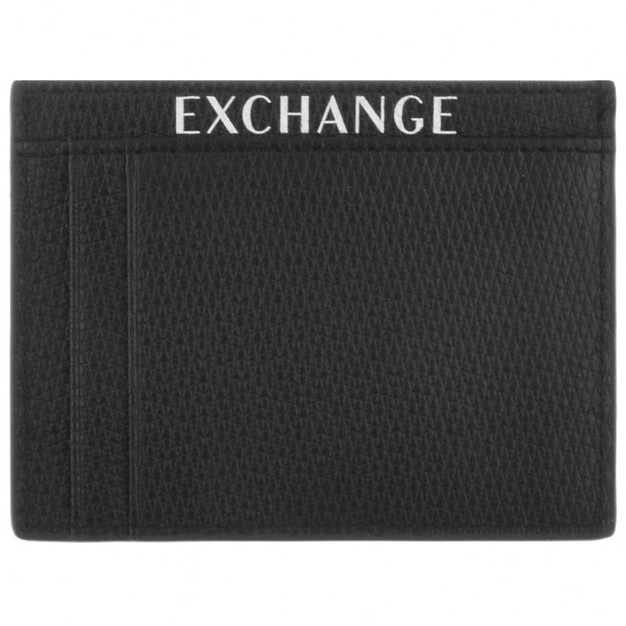 Alternative Image for ProductArmani Exchange Leather Card Holder Black2