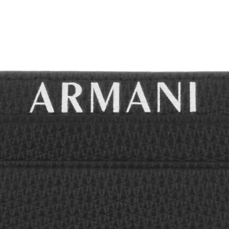 Alternative Image for ProductArmani Exchange Leather Card Holder Black3