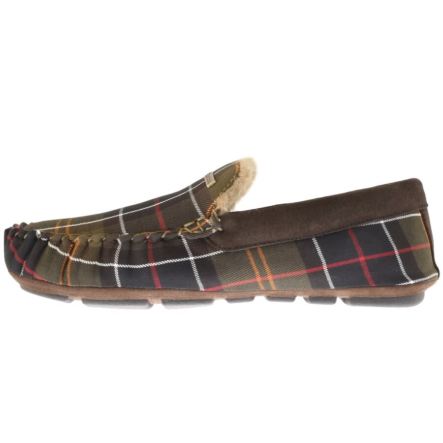 Alternative Image for ProductBarbour Monty Tartan Slippers Green2