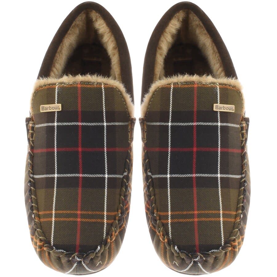 Alternative Image for ProductBarbour Monty Tartan Slippers Green1