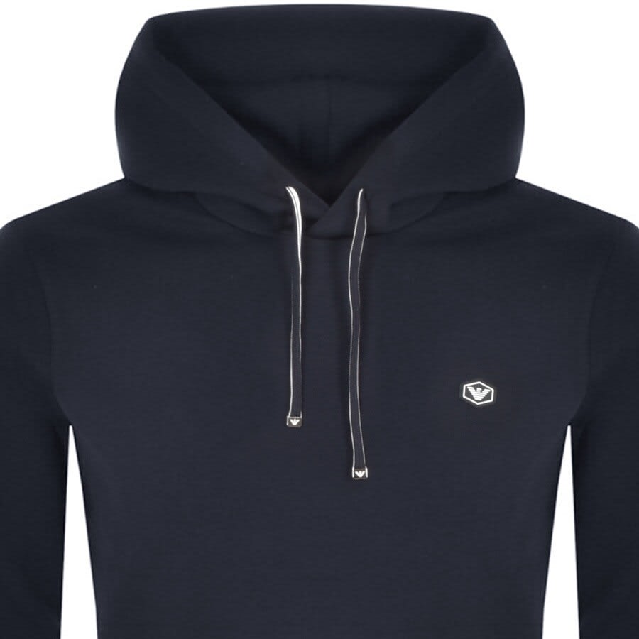Alternative Image for ProductEmporio Armani Logo Hoodie Navy2