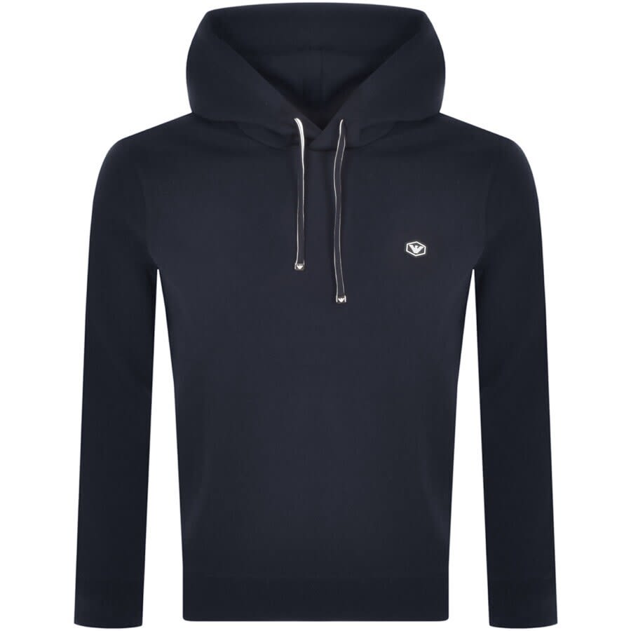 Alternative Image for ProductEmporio Armani Logo Hoodie Navy1