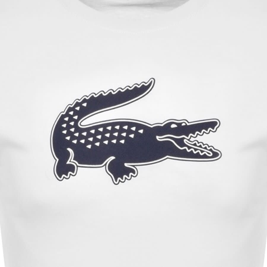 Alternative Image for ProductLacoste Sport Crew Neck Logo T Shirt White3