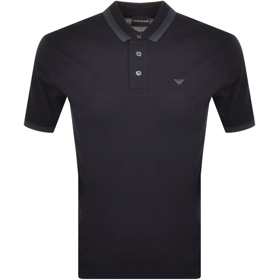 Alternative Image for ProductEmporio Armani Short Sleeved Polo T Shirt Navy1
