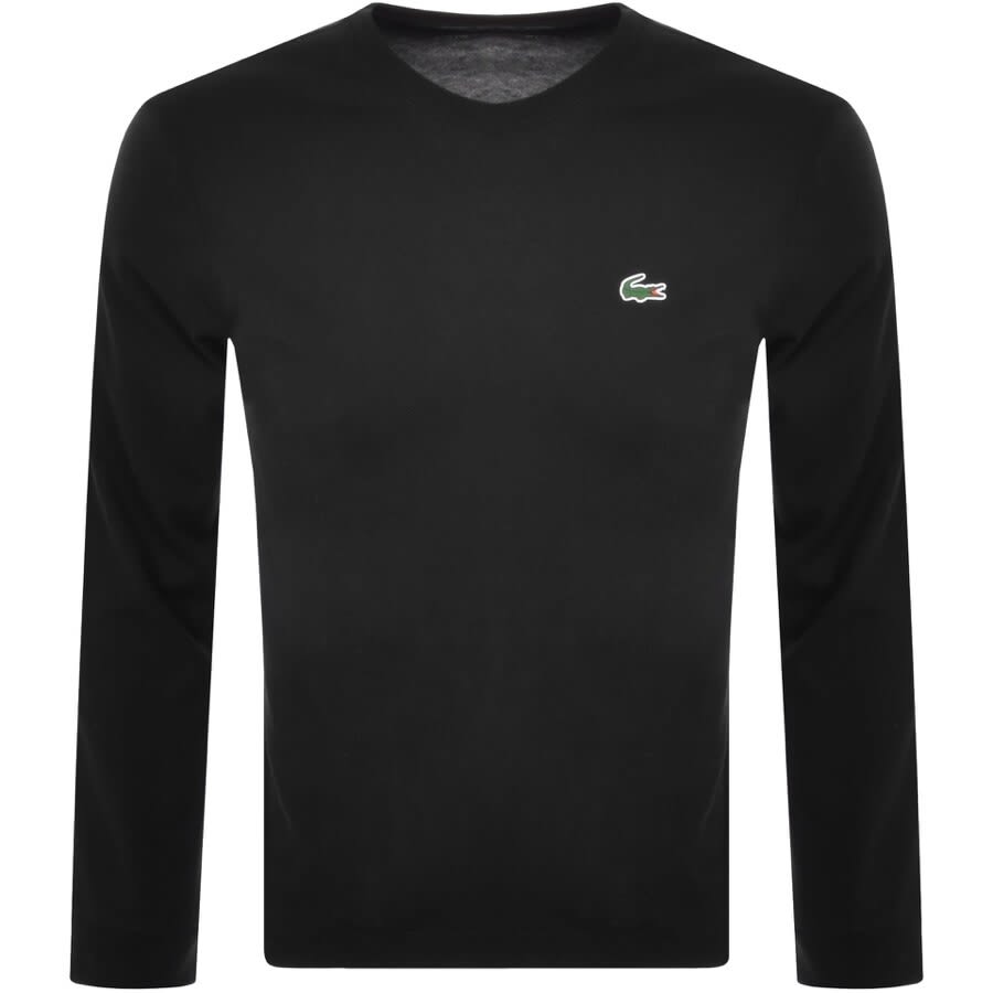 Lacoste Long Sleeved T Shirt Black | Mainline Menswear