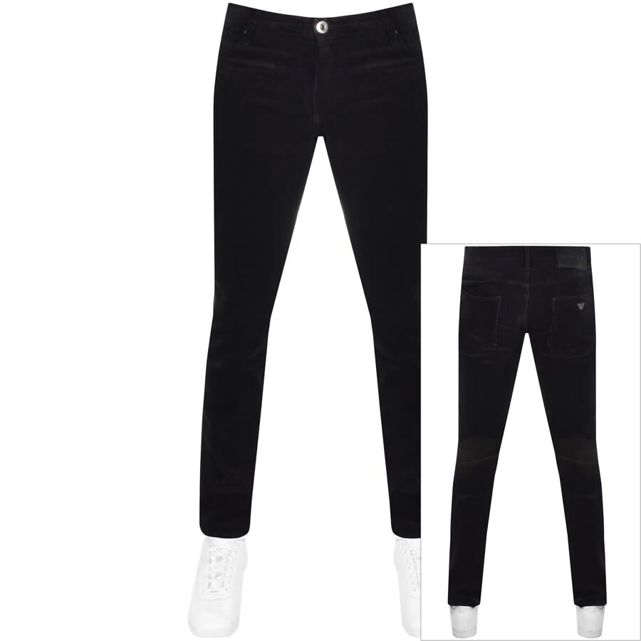 Alternative Image for ProductEmporio Armani Slim Fit Corduroy Jeans Navy1