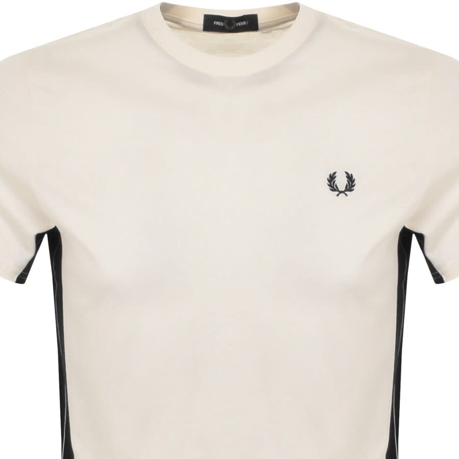 Alternative Image for ProductFred Perry Panel T Shirt Cream2