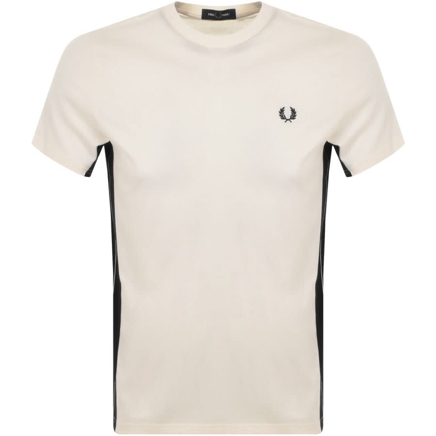 Alternative Image for ProductFred Perry Panel T Shirt Cream1