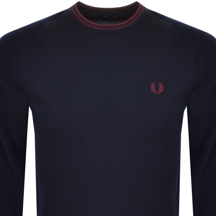 Alternative Image for ProductFred Perry Crew Neck Knit Jumper Navy2