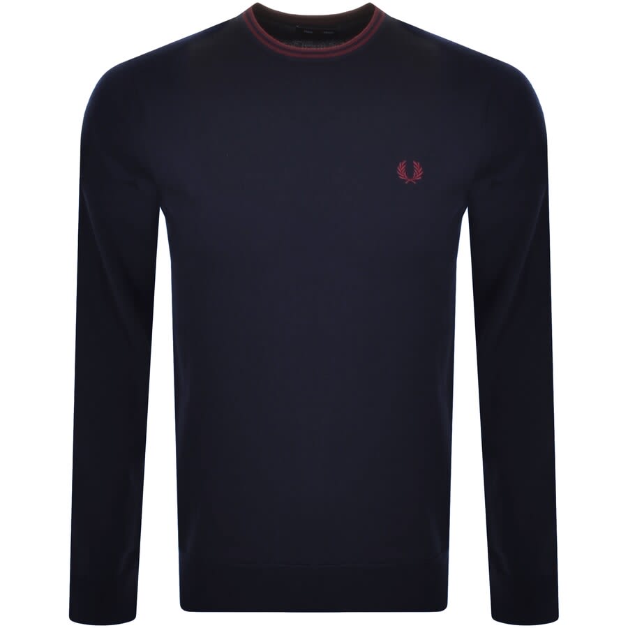 Alternative Image for ProductFred Perry Crew Neck Knit Jumper Navy1