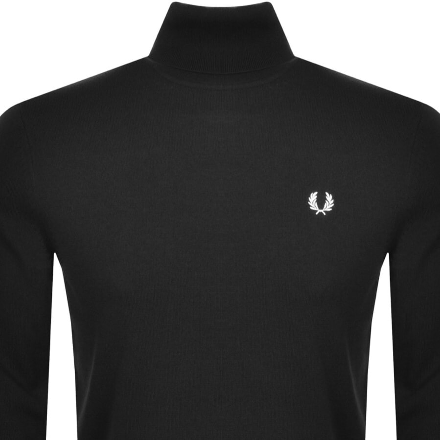 Alternative Image for ProductFred Perry Roll Neck Knit Jumper Black2