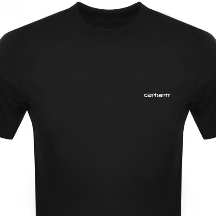Alternative Image for ProductCarhartt Script Short Sleeved T Shirt Black2