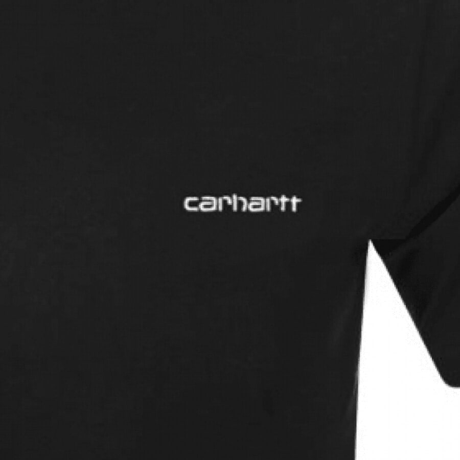 Alternative Image for ProductCarhartt Script Short Sleeved T Shirt Black3