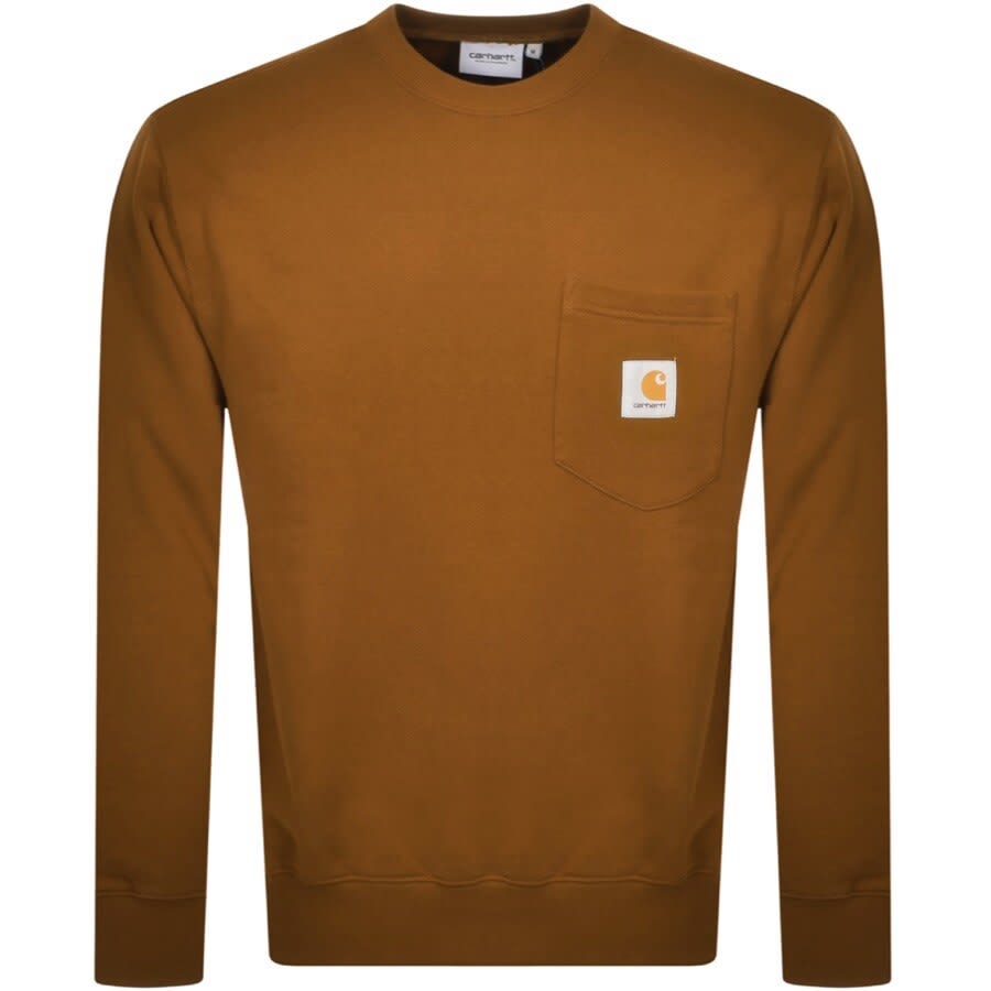 Alternative Image for ProductCarhartt Pocket Sweatshirt Brown1