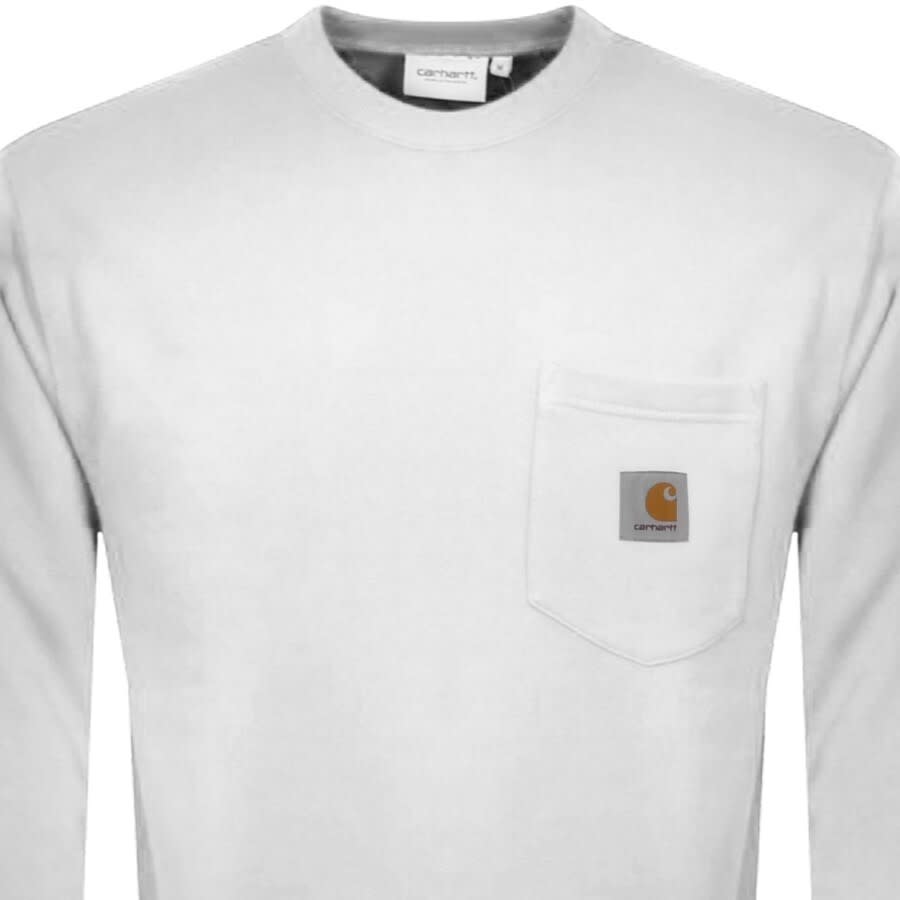 Alternative Image for ProductCarhartt Pocket Sweatshirt White2