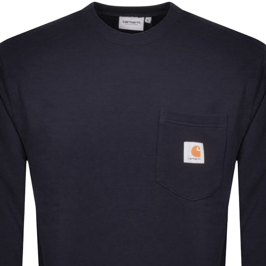Alternative Image for ProductCarhartt Pocket Sweatshirt Navy2