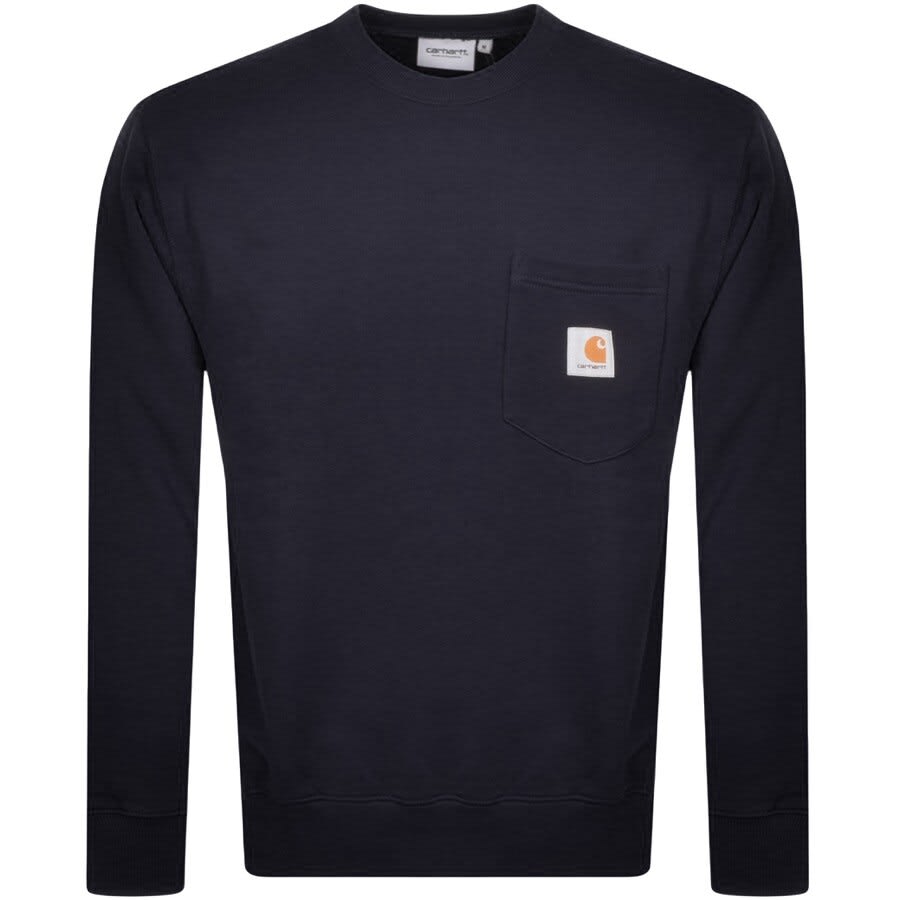Alternative Image for ProductCarhartt Pocket Sweatshirt Navy1