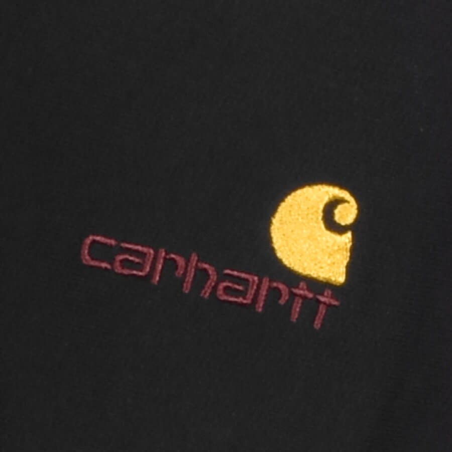 Alternative Image for ProductCarhartt Logo Hoodie Black3