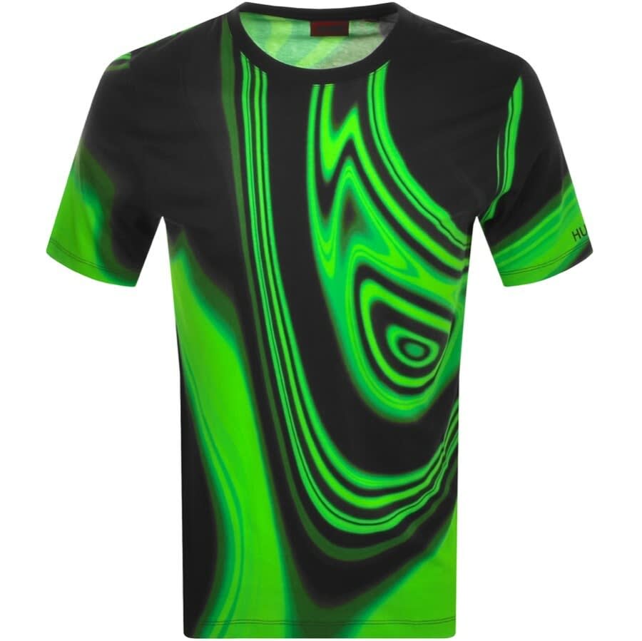 Alternative Image for ProductHUGO Dlitch Crew Neck T Shirt Black1