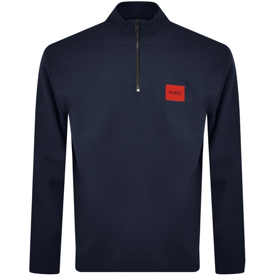 Alternative Image for ProductHUGO Durty Half Zip Sweatshirt Navy1