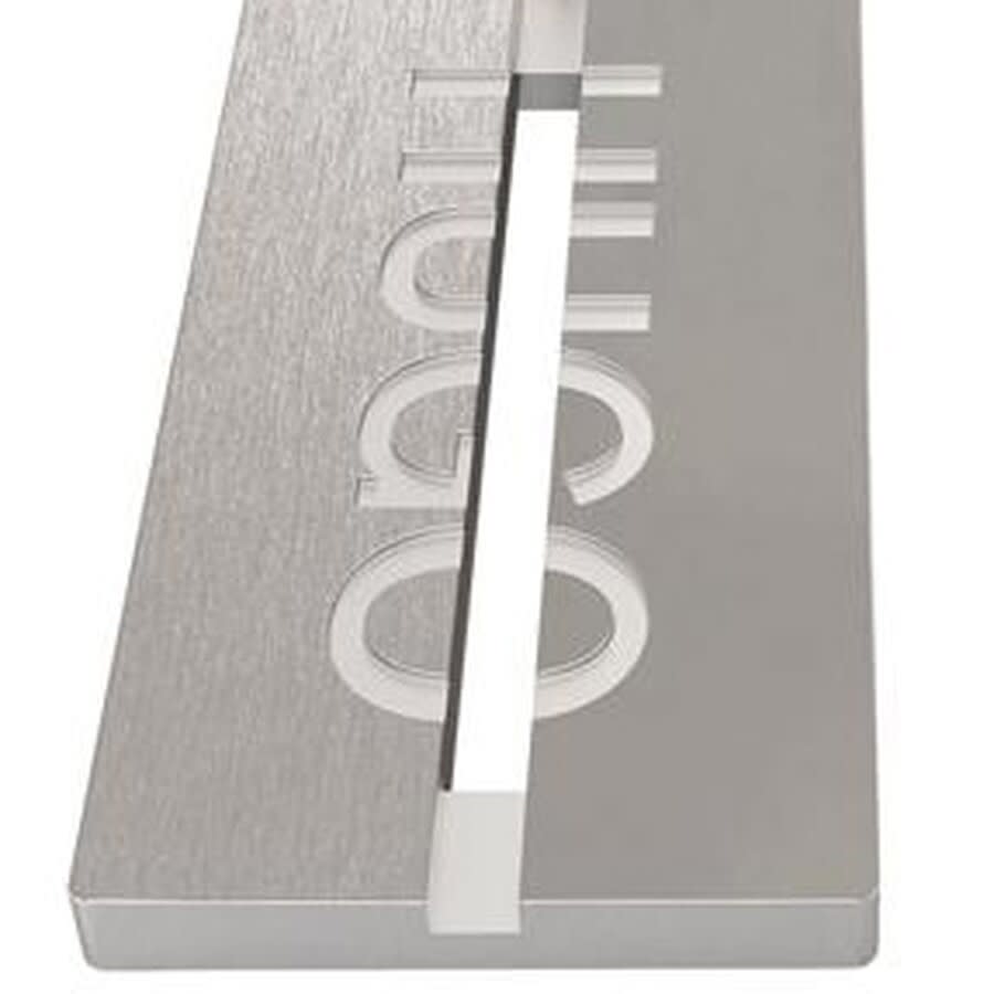 Alternative Image for ProductHUGO E Cut Stainless Steel Necklace Silver3