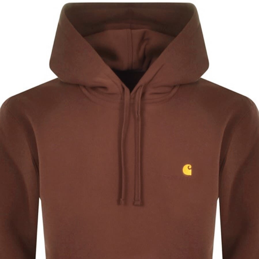 Alternative Image for ProductCarhartt Logo Hoodie Brown2