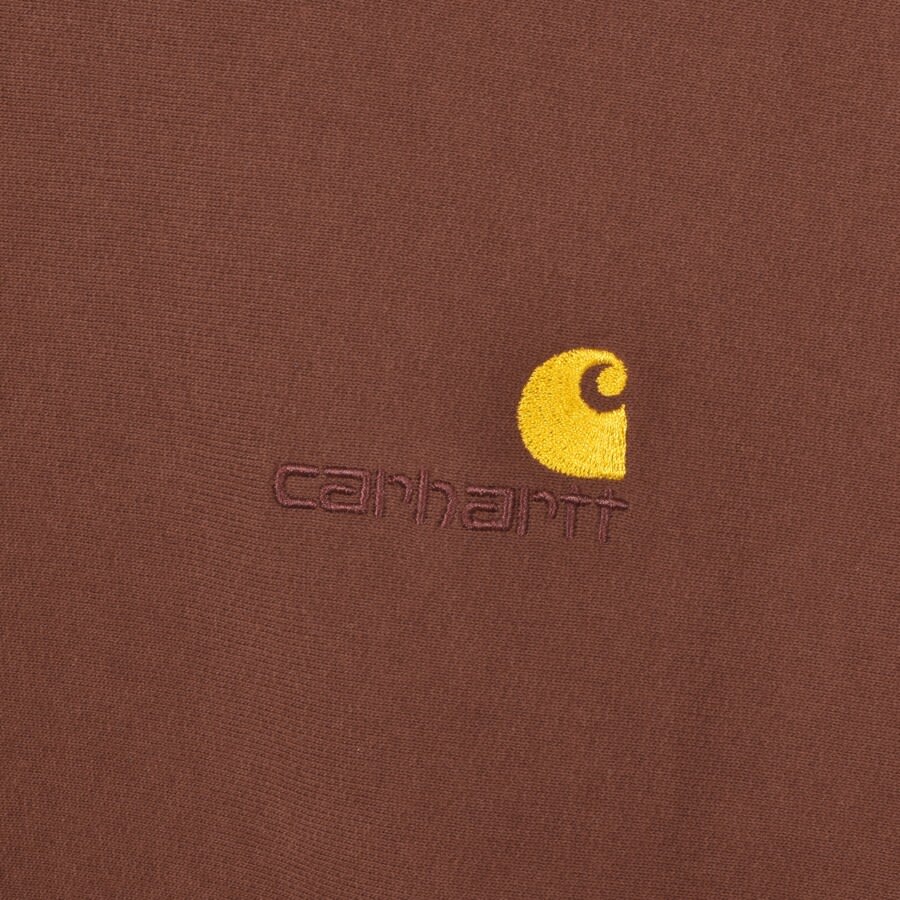Alternative Image for ProductCarhartt Logo Hoodie Brown3