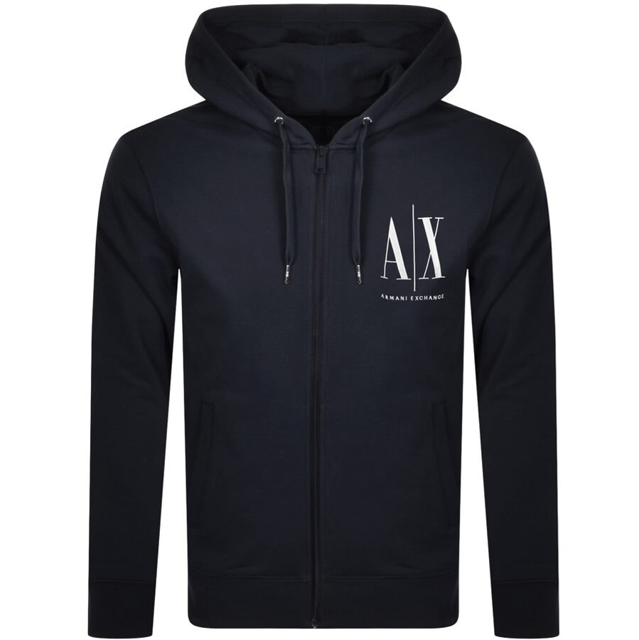 Alternative Image for ProductArmani Exchange Hooded Logo Tracksuit Navy2