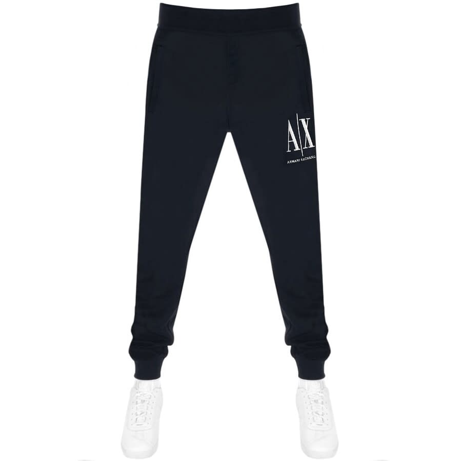 Alternative Image for ProductArmani Exchange Hooded Logo Tracksuit Navy3