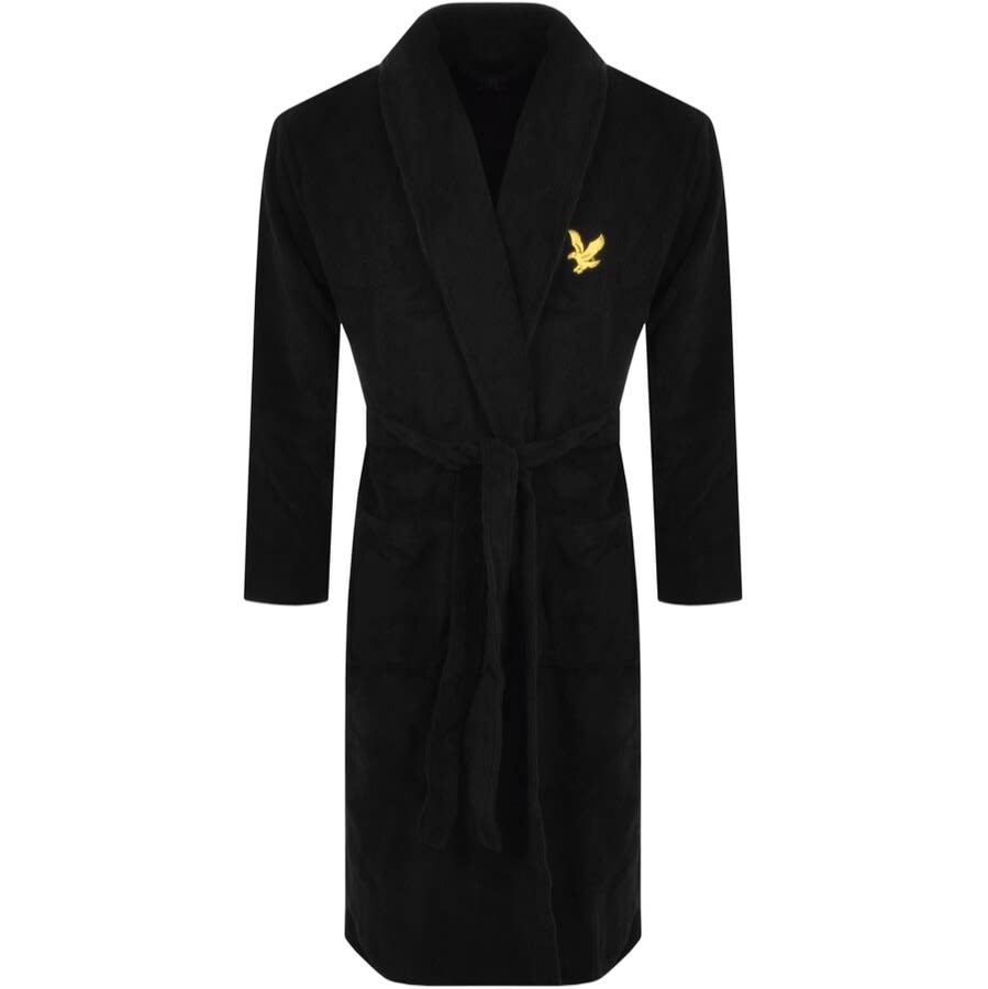 Alternative Image for ProductLyle And Scott Jeremy Dressing Gown Black1