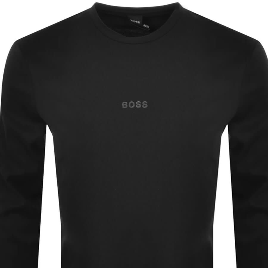 Alternative Image for ProductBOSS Long Sleeved TWrapped T Shirt Black2